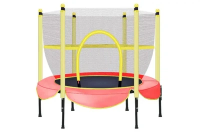 Батут детский Tilly с сеткой красный 150 x 130 см