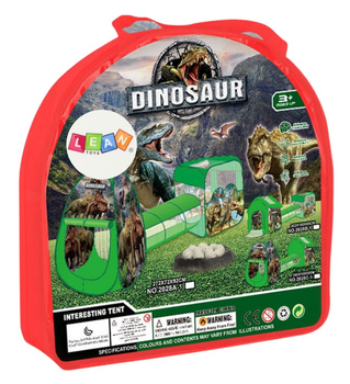 Namiot do zabawy LEAN Toys Plac zabaw 3 w 1 Dinozaury (5905991026341)