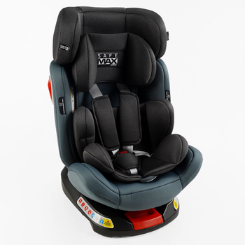 Детское автокресло Joy SafeMax SF-86230 синее с серым группа 1/2/3 ISOFIX с поворотом