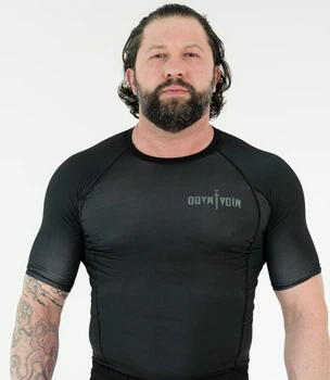 Рашгард короткий рукав Basic Black (Odyn Voin) - XL
