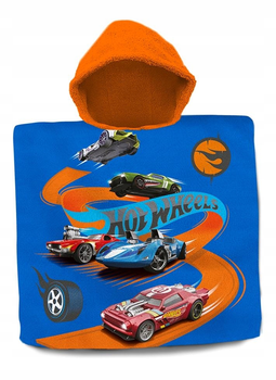 Рушник-пончо для купання Kids Euroswan hot wheels 60 x 120 cм hw 00013 (88435507870610)