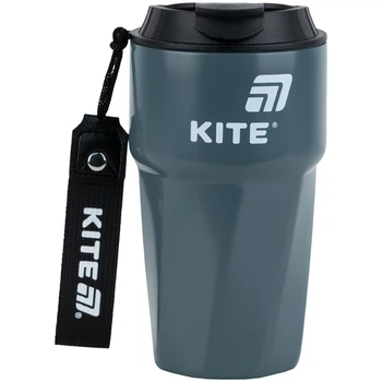 Термокружка Kite 450 мл Сіра (K25-1220-1)