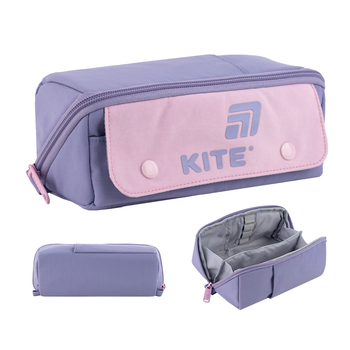 Пенал шкільний Kite 9.5x20x11.5 см Фіолето-рожевий (K25-2702-2)