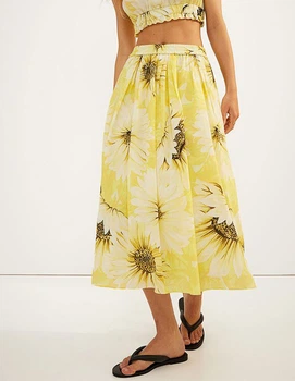 Спідниця H&M Ж1117819 (09505383) колір жовтий (Ж1117819 - 209331)