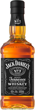 Теннессі Віскі Jack Daniel's Old No.7 0.5 л 40% (5099873046067_5099873001592)