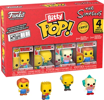 Набор игровых фигурок Funko Bitty Pop! Симпсоны Барт 4 фигурки в ассортименте (85707)