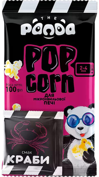 Попкорн Panda смак краби для мікрохвильової печі 100 г