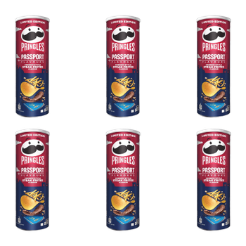 Набор Чипсы 6шт Pringles Passport Flavours French Style Steak Frites 165g