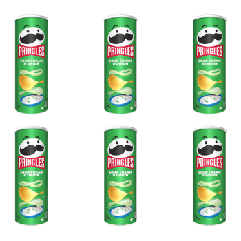 Набор Чипсы 6шт Pringles Sour Cream & Onion 165g