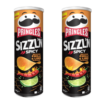 Набор Чипсы 2шт Pringles Flame Mexican Chilli & Lime 160g