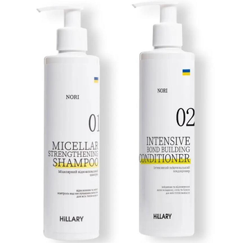 Набір для всіх типів волосся Hillary Intensive Nori Building and Strengthening: Шампунь + Кондиціонер K-11-835