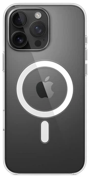 Чехол прозрачный противоударный Clear Case with MagSafe для Apple Iphone 16 Pro Max (6.9") Clear