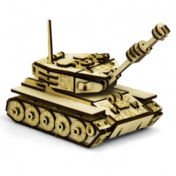 Деревянный 3D Конструктор Handy Games Танк M60 105 деталей (HG-0012)