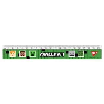 Линейка Minecraft Yes 370685 20 см Зеленый shop (5056574450739)