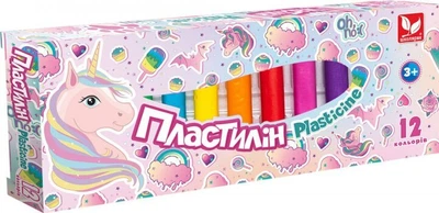 Пластилин восковой Школьник 12 цветов круглый Unicorn 303221007-UA (4823088231083)(SC) shop (4823088231083)