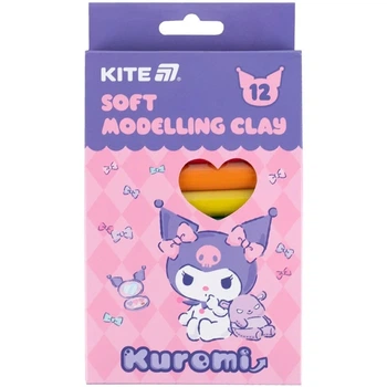 Пластилін восковий Kite Kuromi HK24-086 12 кольорів Різнокольоровий shop (4063276261199)