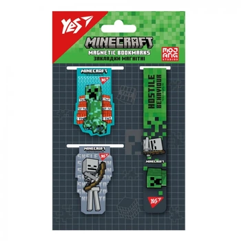 Закладка-магнит Minecraft Yes 708347 3 шт. Разноцветный shop (5056574450555)