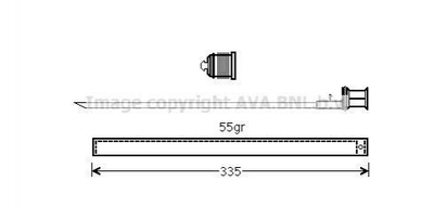 Осушитель кондиционера (MSD601) AVA AVA COOLING MSD601 Mercedes E-Class, C-Class, GLK-Class, CLS-Class; Volkswagen Transporter, Multivan, Amarok; Audi A8 A2048350147, 2048350147, 4H0298403