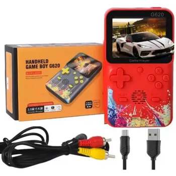 Портативная игровая консоль Handheld Game Boy G620 500 игр 3-дюймовый красный