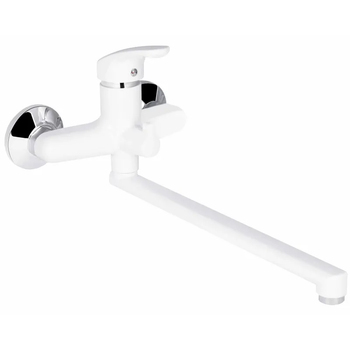 Смеситель для ванны Plamix Afina-006 EURO White (без шланга и лейки) (PM0687)