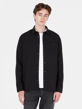 Рубашка мужская Colin's CL1069905BLK L Black (8684112593852)