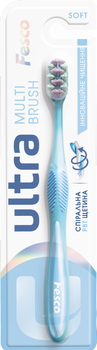 Зубная щетка Fesco Ultra Multibrush Soft Мягкая голубая (4820204702083)