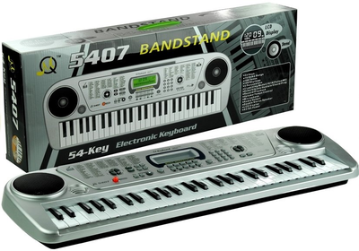 Organ Lean Toys Keyboard MQ5407 LCD na 54 klawisze i ładowarką 1272 (5905884457566)