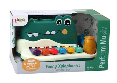 Навчальний набір піаніно з цимбалами Lean Toys Крокодил 17710 (5905991005605)
