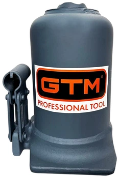 Домкрат гидравлический бутылочный GTM двухштоковый 12 т 240-590 мм (gtmTH812001)