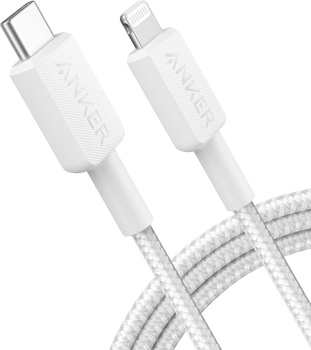 Kabel Anker 322 USB-C to Lightning 1.8m White (A81B6G21)