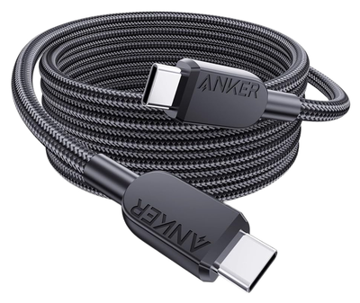 Kabel Anker USB-C to USB-C 240W 0.9m Black (A81D5H11)