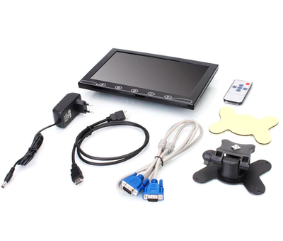 Автомобильный ЖК-монитор Voltronic 10.1 , AV+VGA+HDMI+RCA, 1024x600ips, 12-24V