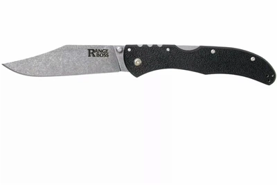 Складаний ніж Cold Steel Range Boss Tri-Ad Lock Knife Black Zy-Ex 4", чорні накладки, клин Stonewash (CS20KR5)