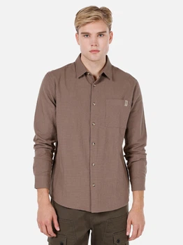 Сорочка бавовняна чоловіча Colin's CL1072116LBR 2XL Light Brown (8684112499024)