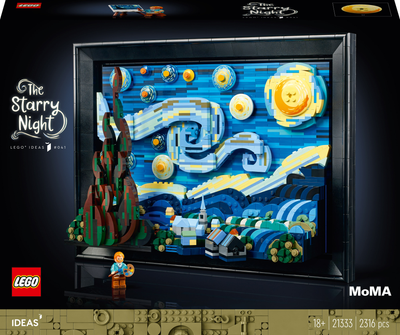 Zestaw klockow LEGO Ideas Gwiazdzista noc Vincenta van Gogha 2316 elementow (21333) (955555909121905) - Outlet
