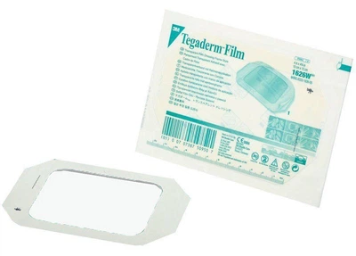 Плівкова прозора пов'язка 1626W, без вирізу, 3M Tegaderm Film (Тегадерм Філм) 10см*12см
