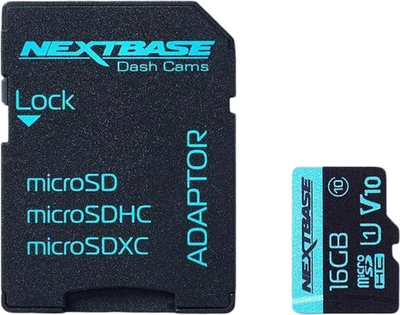Карта пам'яті Nextbase microSDHC UHS-I 16GB + SD адаптер (NBDVRS2SD16GBU1)