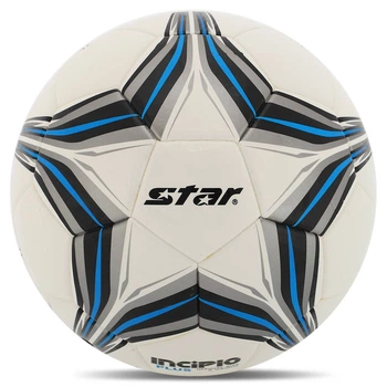 Мяч футбольный Star Incipio Plus 6414 размер №4 для тренировок и мини-футбола White-Blue-Black