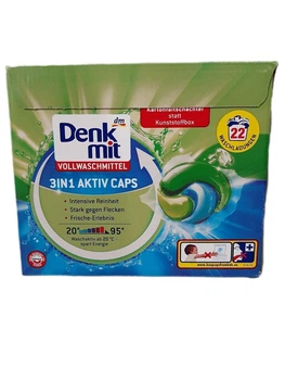 Капсулы для стирки универсальные Denkmit Vollwaschmittel Aktiv 3in1 Caps