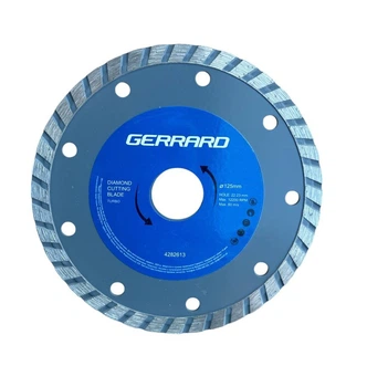 Диск алмазный отрезной 125х7,5х22,23мм, Turbo, 4282613, Gerrard