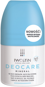 Кульковий антиперспірант Iwostin Deocare мінеральний 50 мл (5902502377619)
