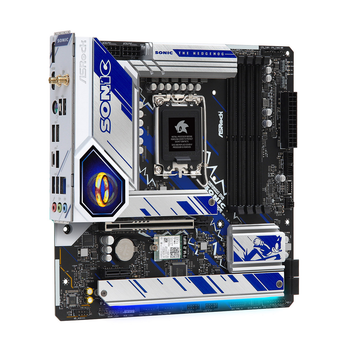 Mатеринська плата ASRock B760M PG SONIC WIFI s1700 Intel B760 mATX 4xDDR5 4xM.2 DP/HDMI/eDP 2.5GbE LAN