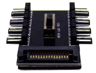 Перехідник sata to 8 x 3pin — перехідник живлення для кулерів