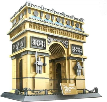 Конструктор 3D Wange Архітектура Тріумфальна арка Париж Arc de Triomphe Paris для дітей та дорослих,3Д, 1391 деталь різнокольоровий 5223