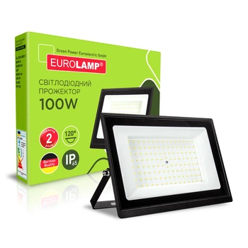 Прожектор с радиатором EUROLAMP LED SMD "B" 100W 6500K (LED-FL-100(B))