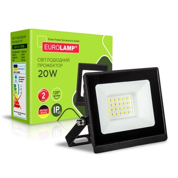 Прожектор з радіатором EUROLAMP LED SMD "B" 20W 6500K (LED-FL-20(B))