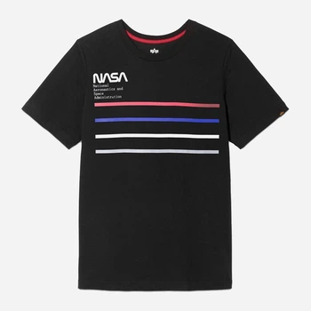 Футболка Alpha Industries NASA Line Tee UTN50502C1 L Black (640631039880)