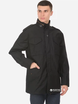 Куртка демисезонная с капюшоном мужская Alpha Industries M-65 Field Coat XL Black (640631435873)