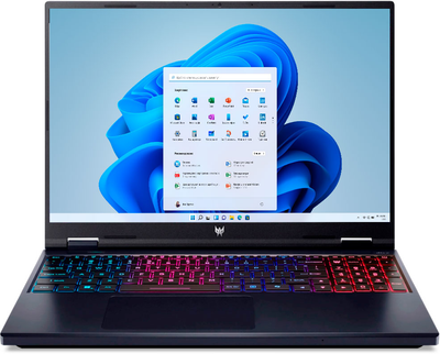 Ноутбук Acer Predator Helios Neo 16 AI PHN16-73 (NH.QX2EU.004) Abyssal Black / 16" IPS WQXGA / Intel Core Ultra 9 275HX / RAM 64 ГБ / SSD 1 ТБ / GeForce RTX 5070 Ti, 12 ГБ / Windows 11