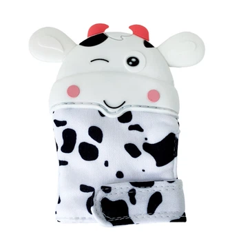 Прорізувач-рукавичка "Корівка" Megazayka MGZ-0405(White) на липучці